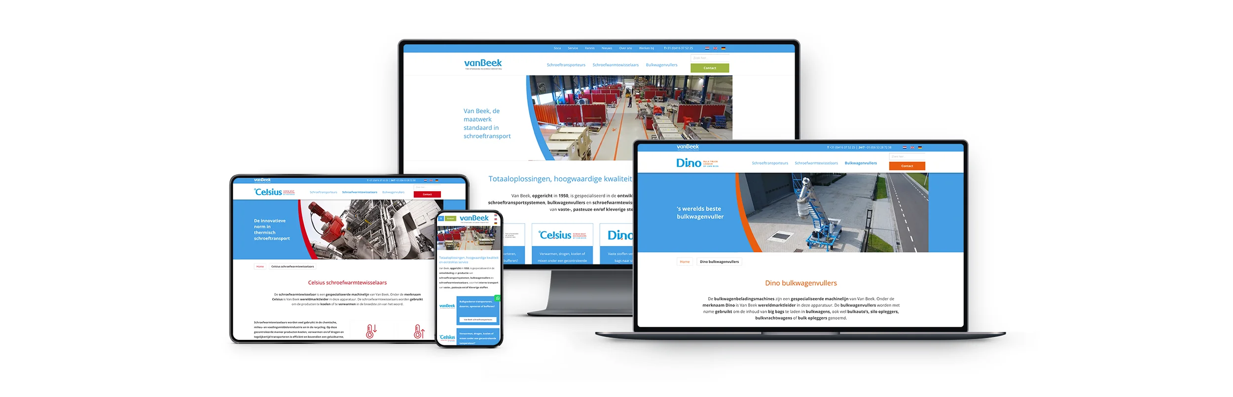 Wordpress website Van Beek